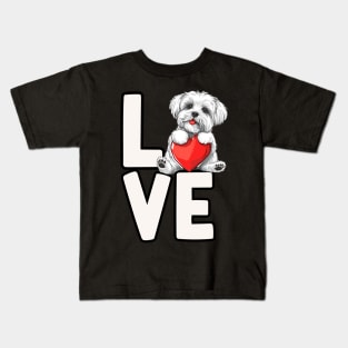 Maltese Love Kids T-Shirt